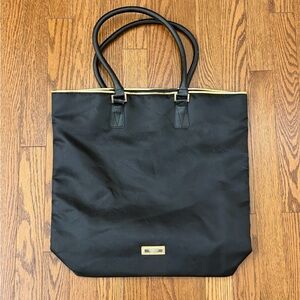 Versace Parfums Black Tote Bag – Gold Logo – Large Shopper